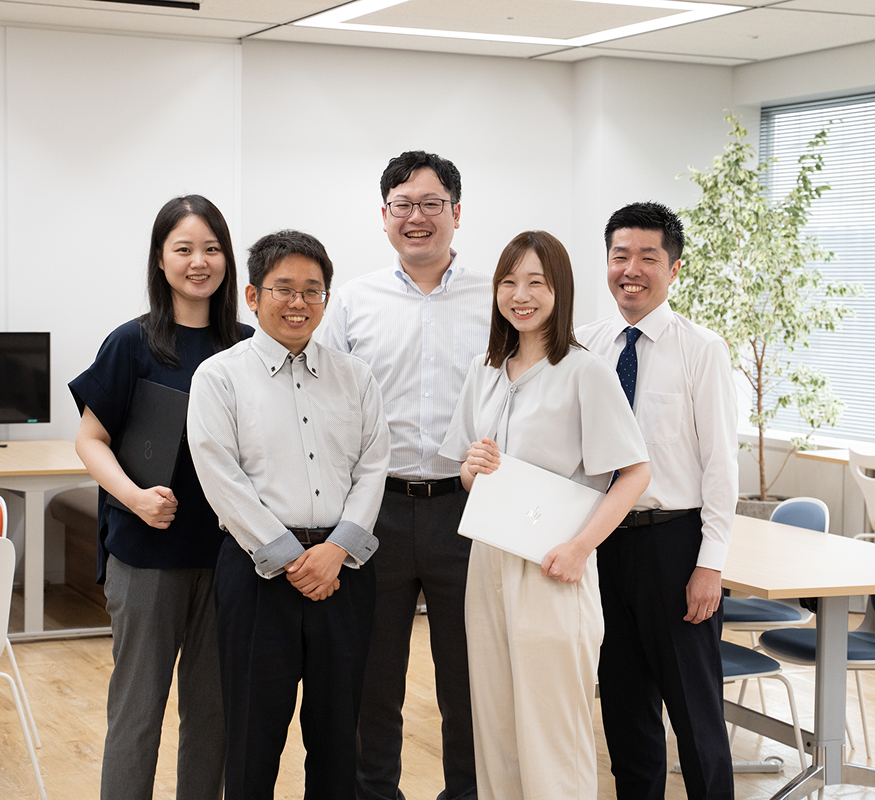 笑顔の社員